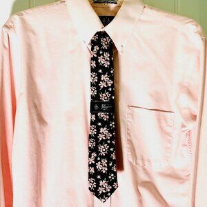 Original Penguin Boyd Floral Tie in Brown & Pink / New With Tags